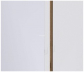 Шкаф 3х дверный с зеркалом Веста СБ-2258 (Дуб Бунратти/Белый глянец) в Муравленко - muravlenko.mebel-74.com | фото