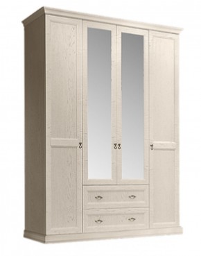 Шкаф 4-х дверный (с зеркалами) для платья и белья с выдвижными ящиками Венеция дуб седан (ВНШ1/41) в Муравленко - muravlenko.mebel-74.com | фото