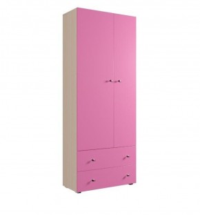 Шкаф ДМ 800 с 2-мя ящиками (розовый) в Муравленко - muravlenko.mebel-74.com | фото