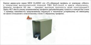 Шкаф-купе 1500 серии NEW CLASSIC K6Z+K6+B2+PL3 (2 ящика+2 штанги) профиль «Капучино» в Муравленко - muravlenko.mebel-74.com | фото