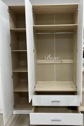 Шкаф "Милана" 3-х створчатый с 2 ящиками в Муравленко - muravlenko.mebel-74.com | фото
