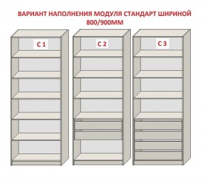 Шкаф распашной серия «ЗЕВС» (PL3/С1/PL2) в Муравленко - muravlenko.mebel-74.com | фото