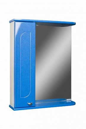 Шкаф-зеркало Радуга Синий металлик 60 левый АЙСБЕРГ (DA1130HZR) в Муравленко - muravlenko.mebel-74.com | фото