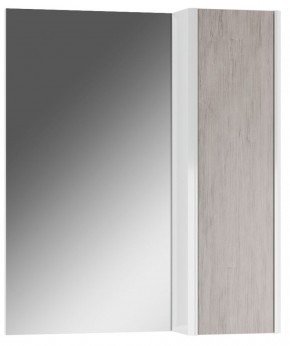 Шкаф-зеркало Uno 60 Дуб серый левый/правый Домино (DU1503HZ) в Муравленко - muravlenko.mebel-74.com | фото