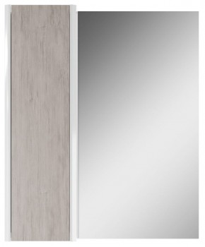 Шкаф-зеркало Uno 60 Дуб серый левый/правый Домино (DU1503HZ) в Муравленко - muravlenko.mebel-74.com | фото