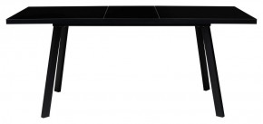 Стол ФИН 120 Черный, стекло/ Черный каркас М-City в Муравленко - muravlenko.mebel-74.com | фото