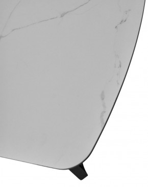 Стол RASMUS 160 TL-45 Белый мрамор, испанская керамика / черный каркас, ®DISAUR в Муравленко - muravlenko.mebel-74.com | фото