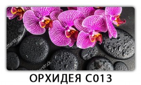 Стол раздвижной Трилогия с фотопечатью Орхидея R041 в Муравленко - muravlenko.mebel-74.com | фото