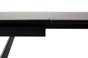 Стол RIETI 200 NERO KL-116 Черный мрамор матовый, итальянская керамика/ черный каркас, ®DISAUR в Муравленко - muravlenko.mebel-74.com | фото