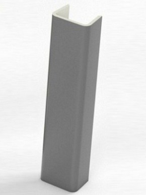 Торцевая заглушка  для цоколя h100 мм (Алюминий; Венге; Дуб Сонома, Белый, Черный) в Муравленко - muravlenko.mebel-74.com | фото