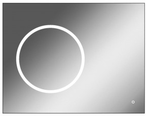 Зеркало Eclipse 90 black с подсветкой Sansa (SE1031Z) в Муравленко - muravlenko.mebel-74.com | фото