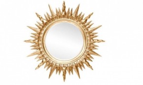 Зеркало круглое золото (1810(1) в Муравленко - muravlenko.mebel-74.com | фото
